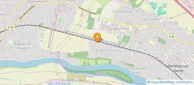 localisation de l'entreprise MADAME PRINSTECIA PAMBOU BEMBELET  HERBLAY-SUR-SEINE