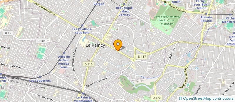 localisation de l'entreprise MADAME PRISCA ABANDA MFOMO à LE RAINCY
