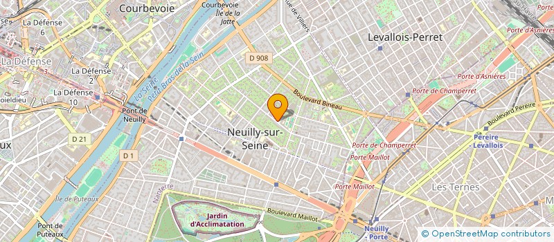 localisation de l'entreprise MADAME PRISCA AGUE à NEUILLY SUR SEINE