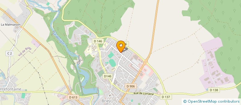 localisation de l'entreprise MADAME PRISCA AMONFO  VAL DE BRIEY