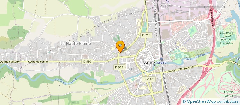 localisation de l'entreprise MADAME PRISCA ARSAC  ISSOIRE