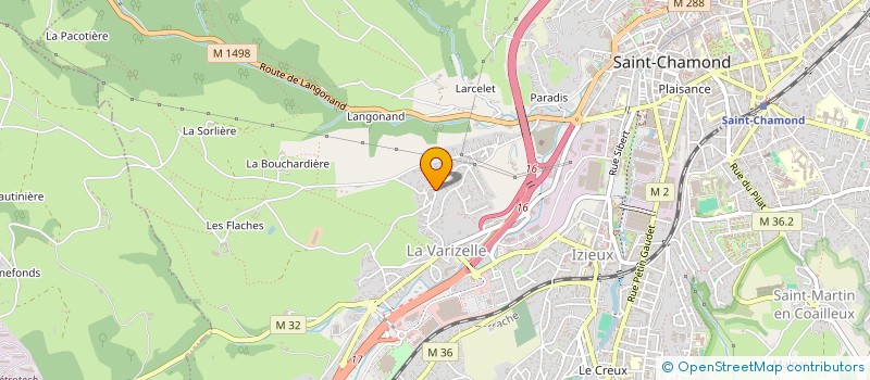 localisation de l'entreprise MADAME PRISCA BACCAGLIONI à SAINT-CHAMOND