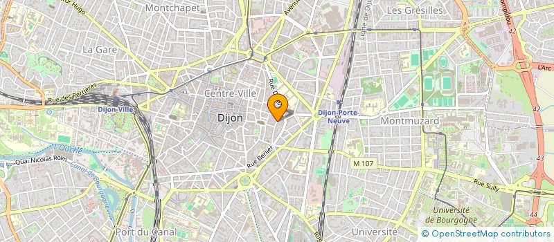 localisation de l'entreprise MADAME PRISCA BARTHALON à DIJON