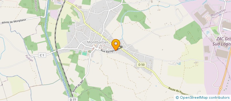 localisation de l'entreprise MADAME PRISCA BERNARD  MONTBARTIER