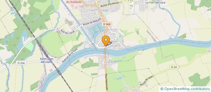 localisation de l'entreprise MADAME PRISCA BROCOT  SAINT-JEAN-DE-LOSNE