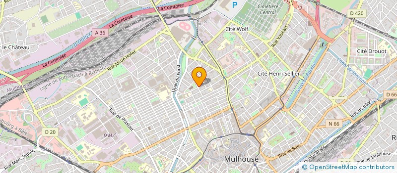 localisation de l'entreprise MADAME PRISCA BURECS  MULHOUSE