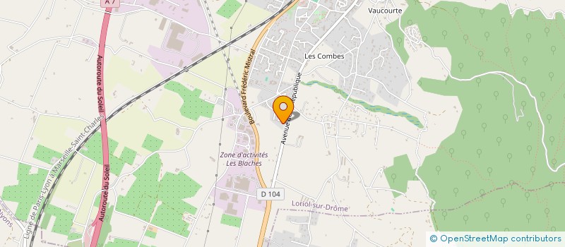 localisation de l'entreprise MADAME PRISCA GACHON  LORIOL-SUR-DROME