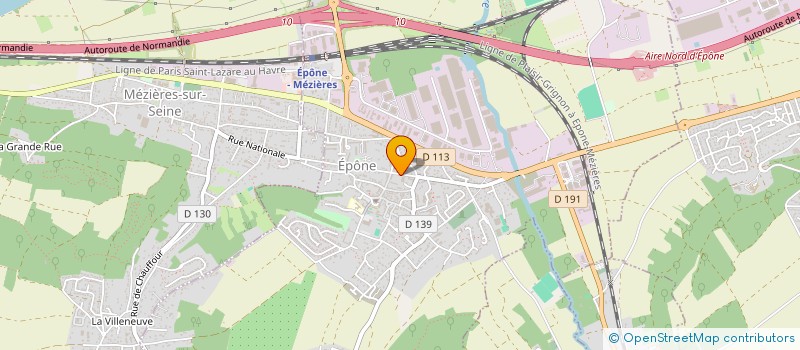 localisation de l'entreprise MADAME PRISCA KORE  MEZIERES-SUR-SEINE