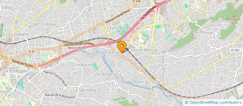 localisation de l'entreprise MADAME PRISCA L'HENAFF  TOULON