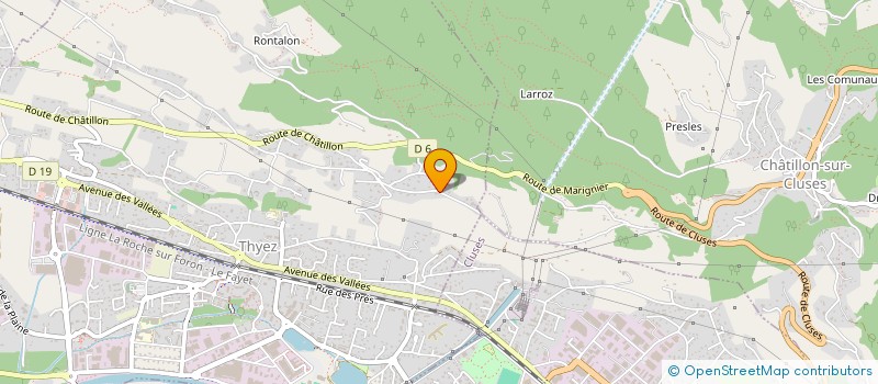 localisation de l'entreprise MADAME PRISCA LAVANCHY  THYEZ