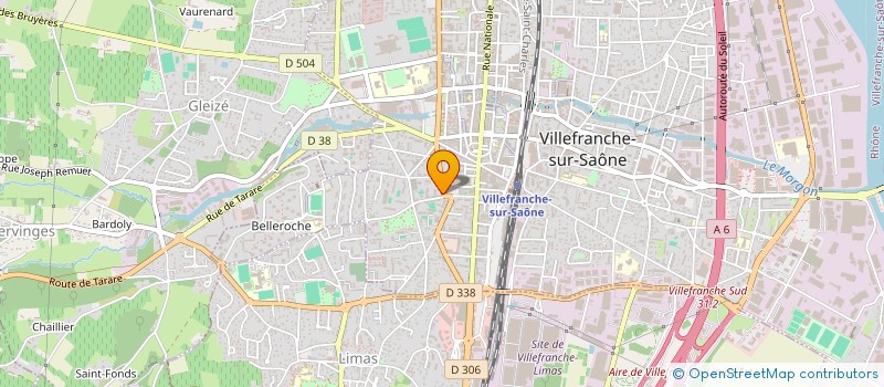 localisation de l'entreprise MADAME PRISCA MANGAL  VILLEFRANCHE-SUR-SAONE