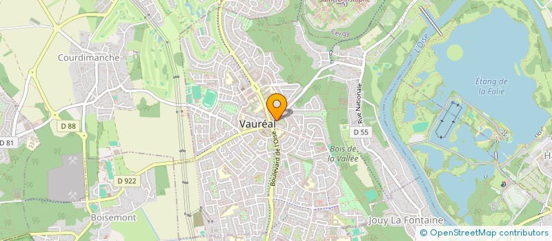 localisation de l'entreprise MADAME PRISCA MOSENGO  VAUREAL