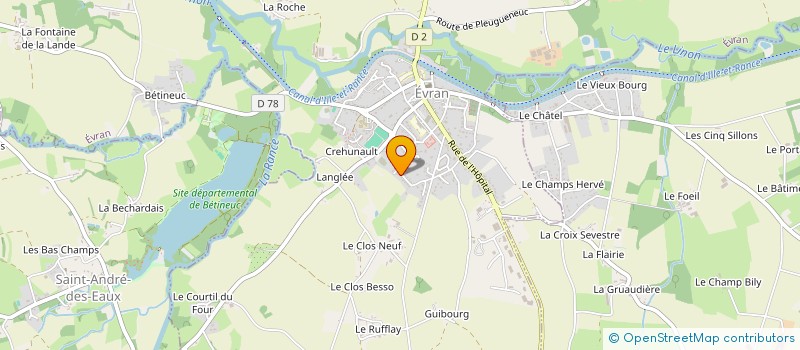 localisation de l'entreprise MADAME PRISCA PLANCHOT  EVRAN