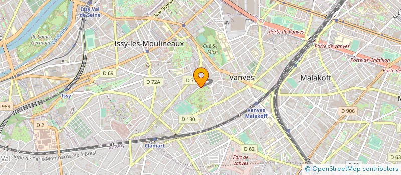 localisation de l'entreprise MADAME PRISCA RAZAFINDRAKOTO  VANVES