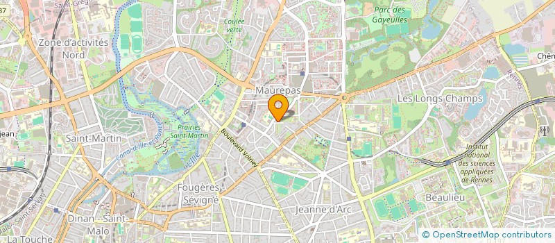 localisation de l'entreprise MADAME PRISCA SAID  RENNES