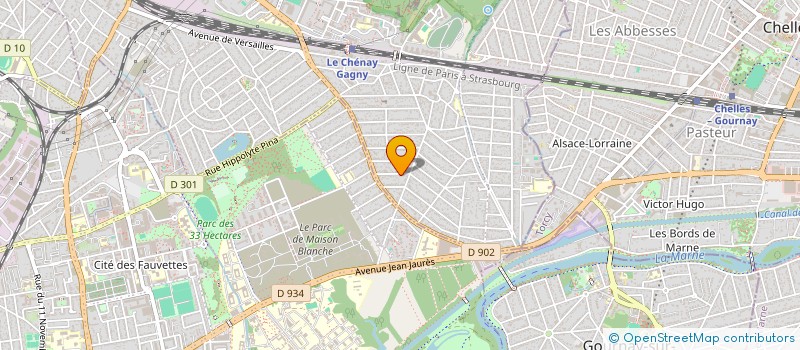 localisation de l'entreprise MADAME PRISCA SAMBOU  GAGNY