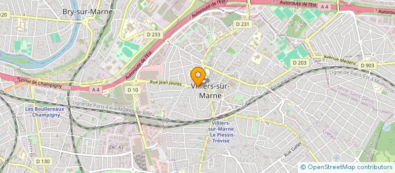 localisation de l'entreprise MADAME PRISCA SETODJI à VILLIERS-SUR-MARNE