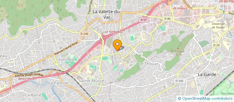 localisation de l'entreprise MADAME PRISCA WELTER  LA VALETTE-DU-VAR