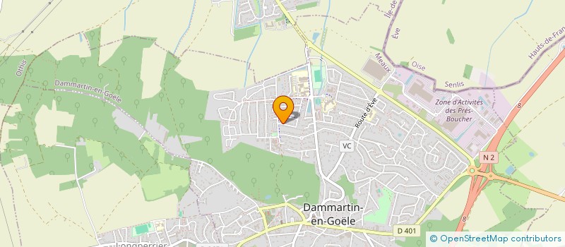 localisation de l'entreprise MADAME PRISCILE JOUEKOU  DAMMARTIN-EN-GOELE