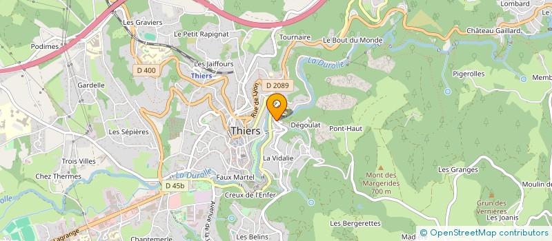 localisation de l'entreprise MADAME PRISCILIA ARCHAMBAULT  THIERS