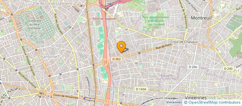 localisation de l'entreprise MADAME PRISCILIA FERNANDES à MONTREUIL