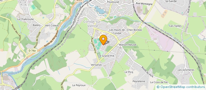 localisation de l'entreprise MADAME PRISCILIA KETZLER  CONDAT-SUR-VIENNE