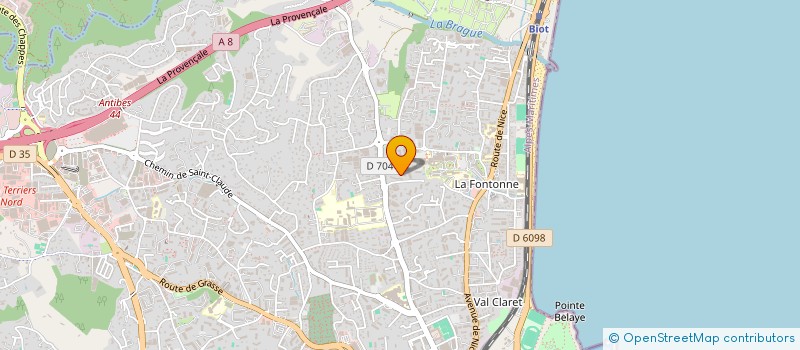 localisation de l'entreprise MADAME PRISCILIA LUCAS à ANTIBES