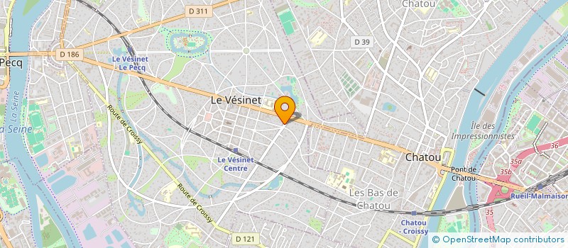 localisation de l'entreprise MADAME PRISCILIA MONIN  LE VESINET