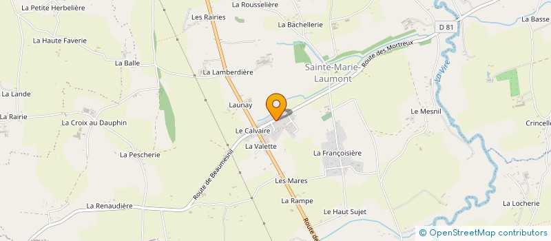 localisation de l'entreprise MADAME PRISCILLA AUFFRAY  SOULEUVRE EN BOCAGE