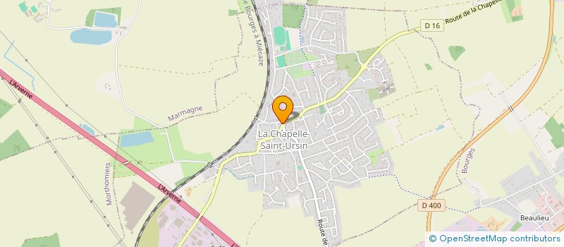 localisation de l'entreprise MADAME PRISCILLA BACHARD  LA CHAPELLE-SAINT-URSIN