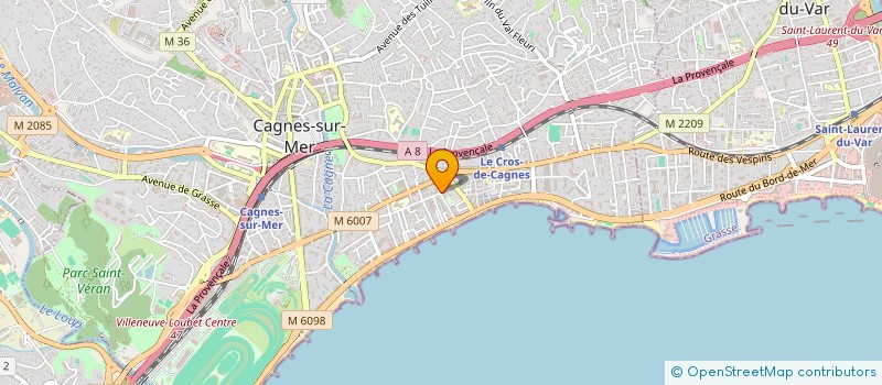 localisation de l'entreprise MADAME PRISCILLA BOSSE à CAGNES-SUR-MER