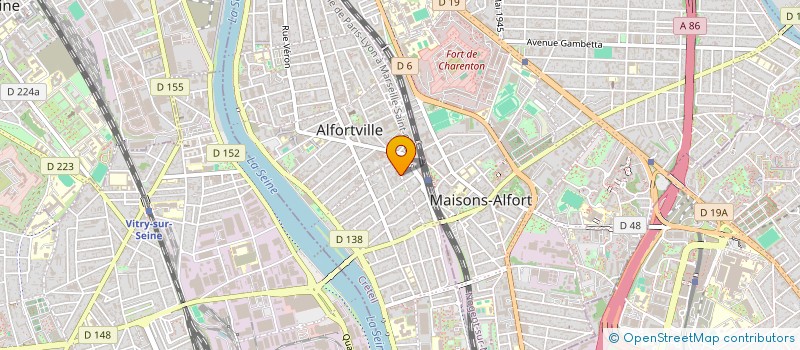 localisation de l'entreprise MADAME PRISCILLA BOURRIGAULT  ALFORTVILLE