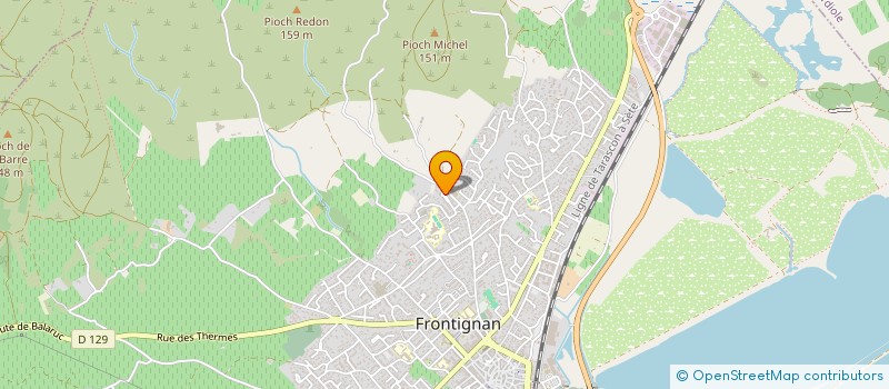 localisation de l'entreprise MADAME PRISCILLA CASTIBLANQUE à FRONTIGNAN