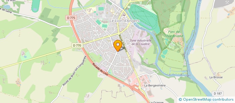 localisation de l'entreprise MADAME PRISCILLA CAZABAN  LE LION D'ANGERS