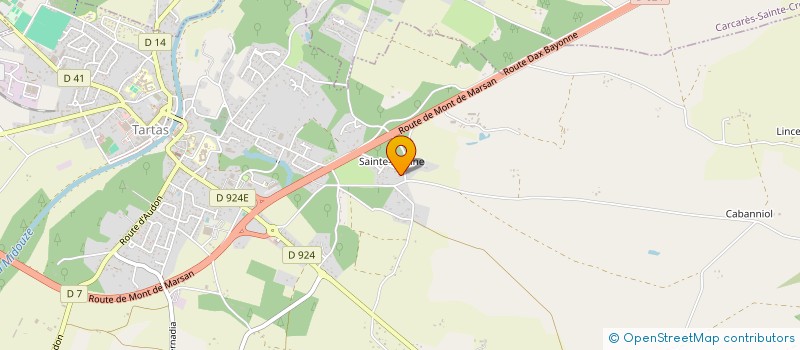 localisation de l'entreprise MADAME PRISCILLA CAZAUX  TARTAS