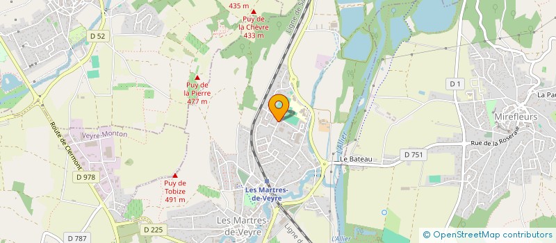 localisation de l'entreprise MADAME PRISCILLA CLEMENT  LES MARTRES-DE-VEYRE