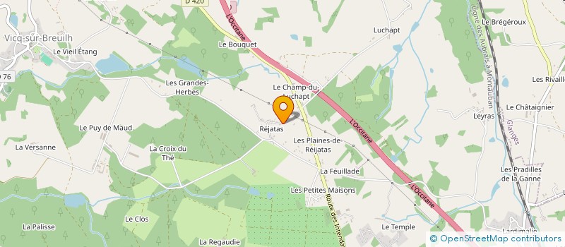 localisation de l'entreprise MADAME PRISCILLA COIGNOUX  VICQ SUR BREUILH