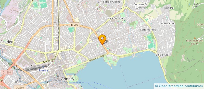 localisation de l'entreprise MADAME PRISCILLA DARDENNE  ANNECY