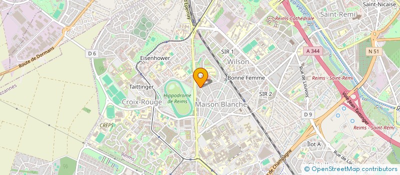 localisation de l'entreprise MADAME PRISCILLA DECELLE  REIMS