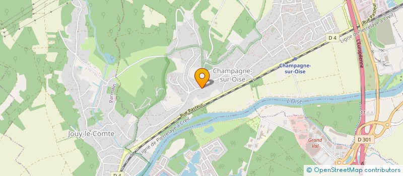 localisation de l'entreprise MADAME PRISCILLA DITTE  CHAMPAGNE-SUR-OISE