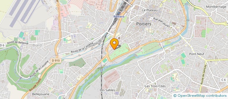 localisation de l'entreprise MADAME PRISCILLA DOUCET à POITIERS
