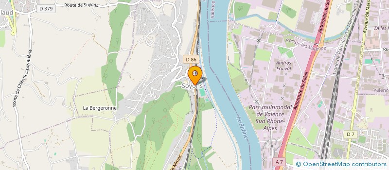 localisation de l'entreprise MADAME PRISCILLA DUFANT  SOYONS