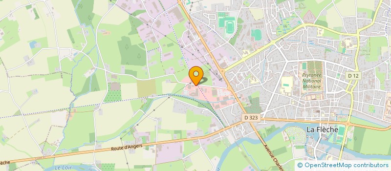 localisation de l'entreprise MADAME PRISCILLA DUGORNAY  LA FLECHE