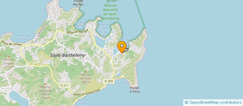 localisation de l'entreprise MADAME PRISCILLA FLACHI à SAINT-BARTHELEMY