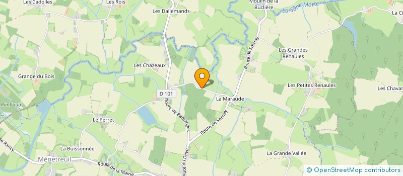 localisation de l'entreprise MADAME PRISCILLA GENIN  MENETREUIL