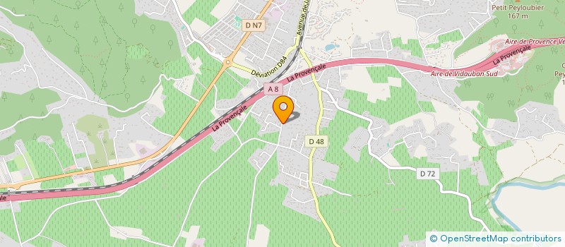localisation de l'entreprise MADAME PRISCILLA GERGES  VIDAUBAN