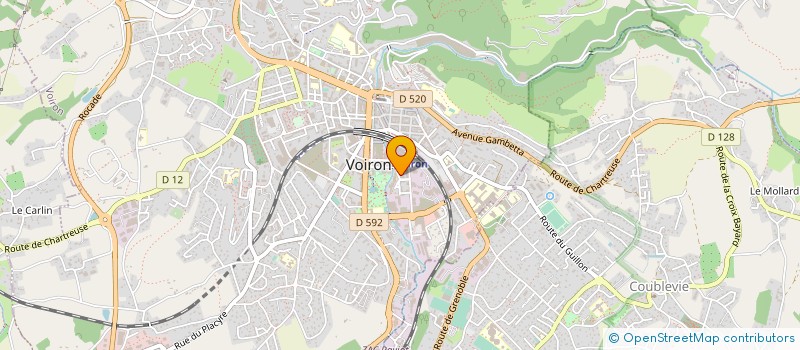 localisation de l'entreprise MADAME PRISCILLA GIOVANNY  VOIRON