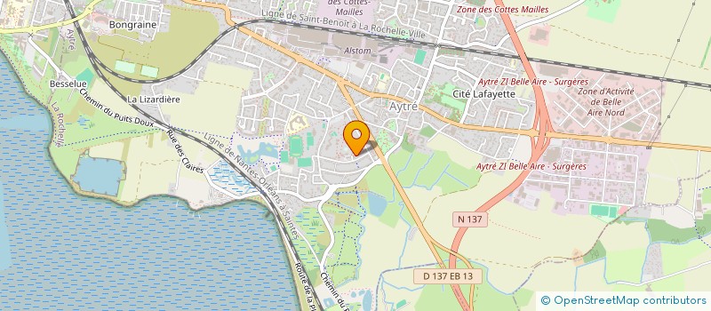 localisation de l'entreprise MADAME PRISCILLA GIRAUDEAU  AYTRE