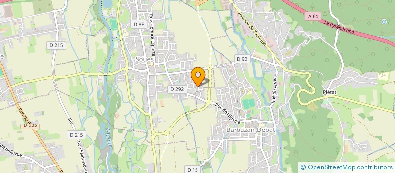 localisation de l'entreprise MADAME PRISCILLA GOMEZ  SOUES