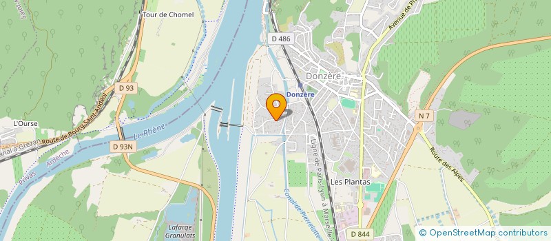 localisation de l'entreprise MADAME PRISCILLA HAMZA GONZALES  DONZERE